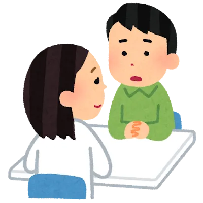 精神科訪問看護に挑戦する看護師のイラスト
